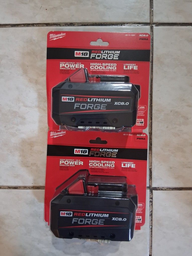 Milwaukee M18 8.0 Forge Batteries 