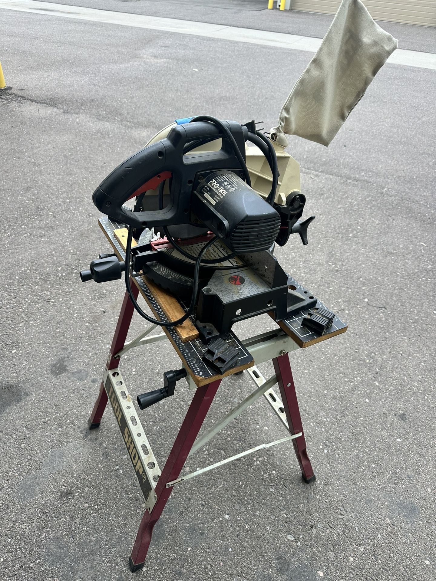 Pro tech 10” Miter Compound Saw With Stand