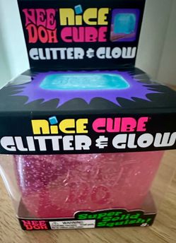 🧊 Needoh Glitter Cube — $25 each (Pink/medium/not large cube)