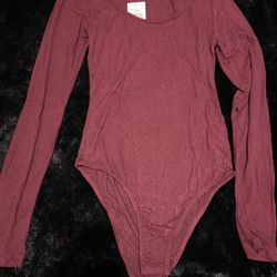 Burgundy Bodysuit 