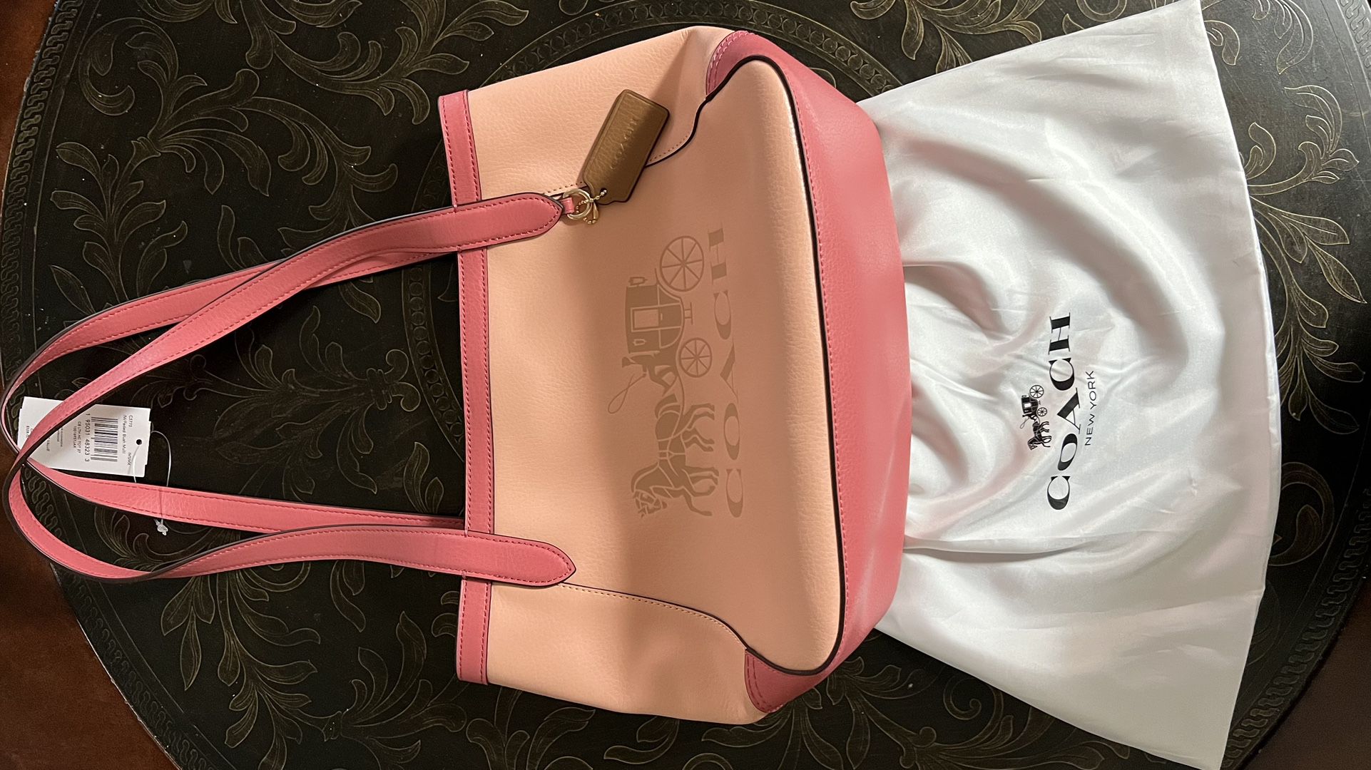 Pink Coach Tote Bag