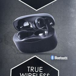 Titanium Wireless Earbuds With Charging Case