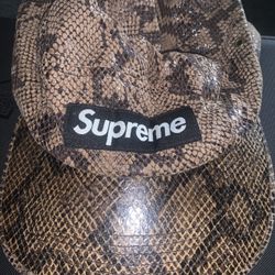 🧢 Supreme Snake Skin Hat – $40 🐍🔥