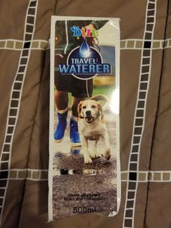 Pet travel water bottle/bowl
