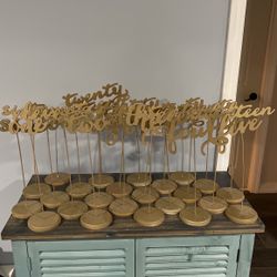 Wedding Table Numbers