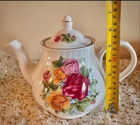vintage teapot made by Arthur Wood & Son in Staffordshire, England