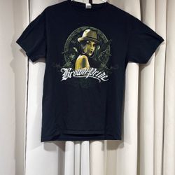 BROWN PRIDE AZTEC CALENDAR EAGLE GANGSTER CAR CHICA MEXICO T-SHIRT MEDIUM