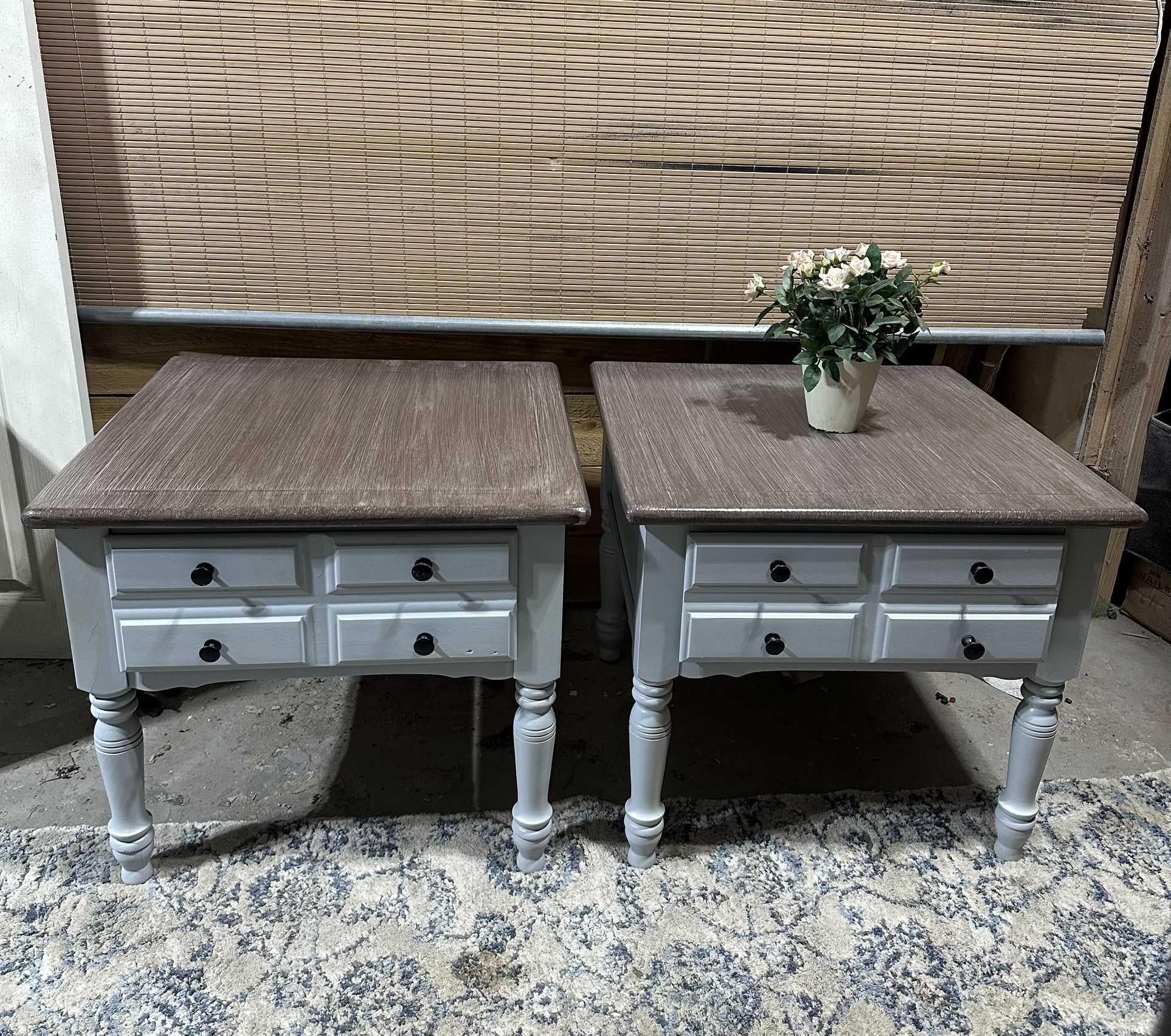 Two End Tables Or Nightstands