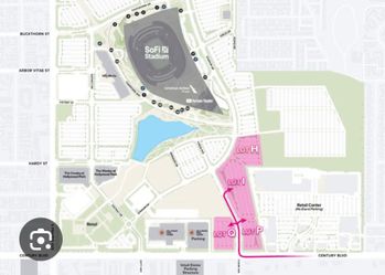 Los Angeles Chargers pink parking