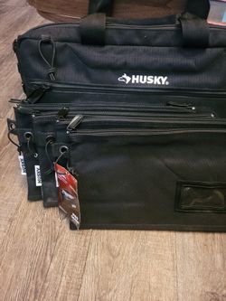 Husky 16" Pro Grade Briefcase & Document Organizer Bag Set (4 Pieces)