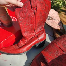 Red Ariat Boots