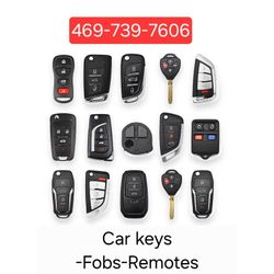 Car Key's, Remotes And Key Fobs 🔑 