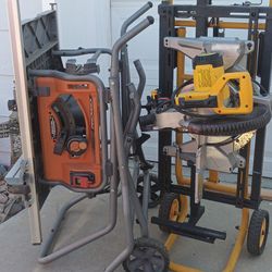DeWalt Miter Saw/ Ridgid Table Saw Combo