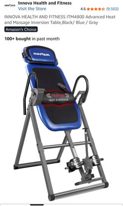 Inversion table with heater