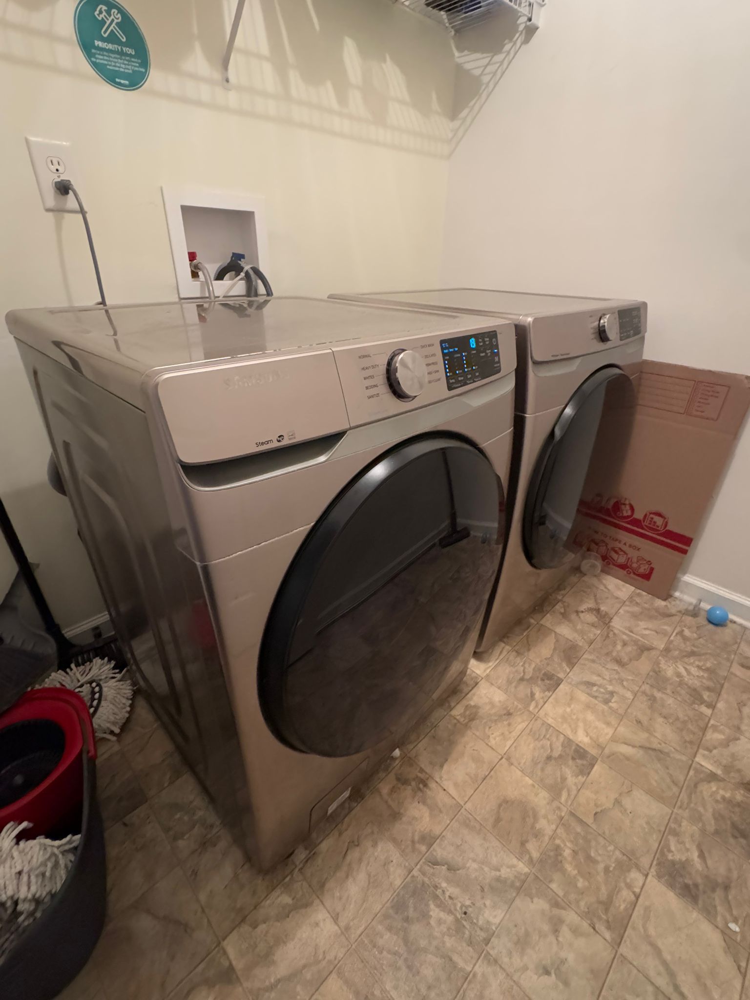 Set Of Washer And Dryer Machine Samsung