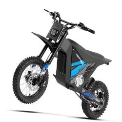 HAPPYRUN G300 SE Mini Electric Dirt Bike Teens Adults Electric Bike with Mid-Drive 48V 26AH Removable Battery with Hydraulic Brakes (26AH Dirt Bike) (