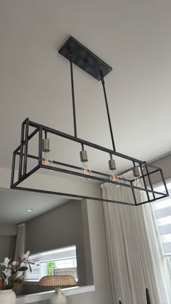 Modern 4-Light Kitchen Island Pendant Light
