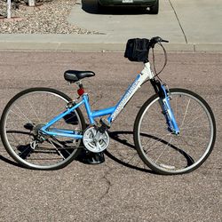 Diamondback Edgewood Mountain / Street Cruiser Road Bike Large Blue White  