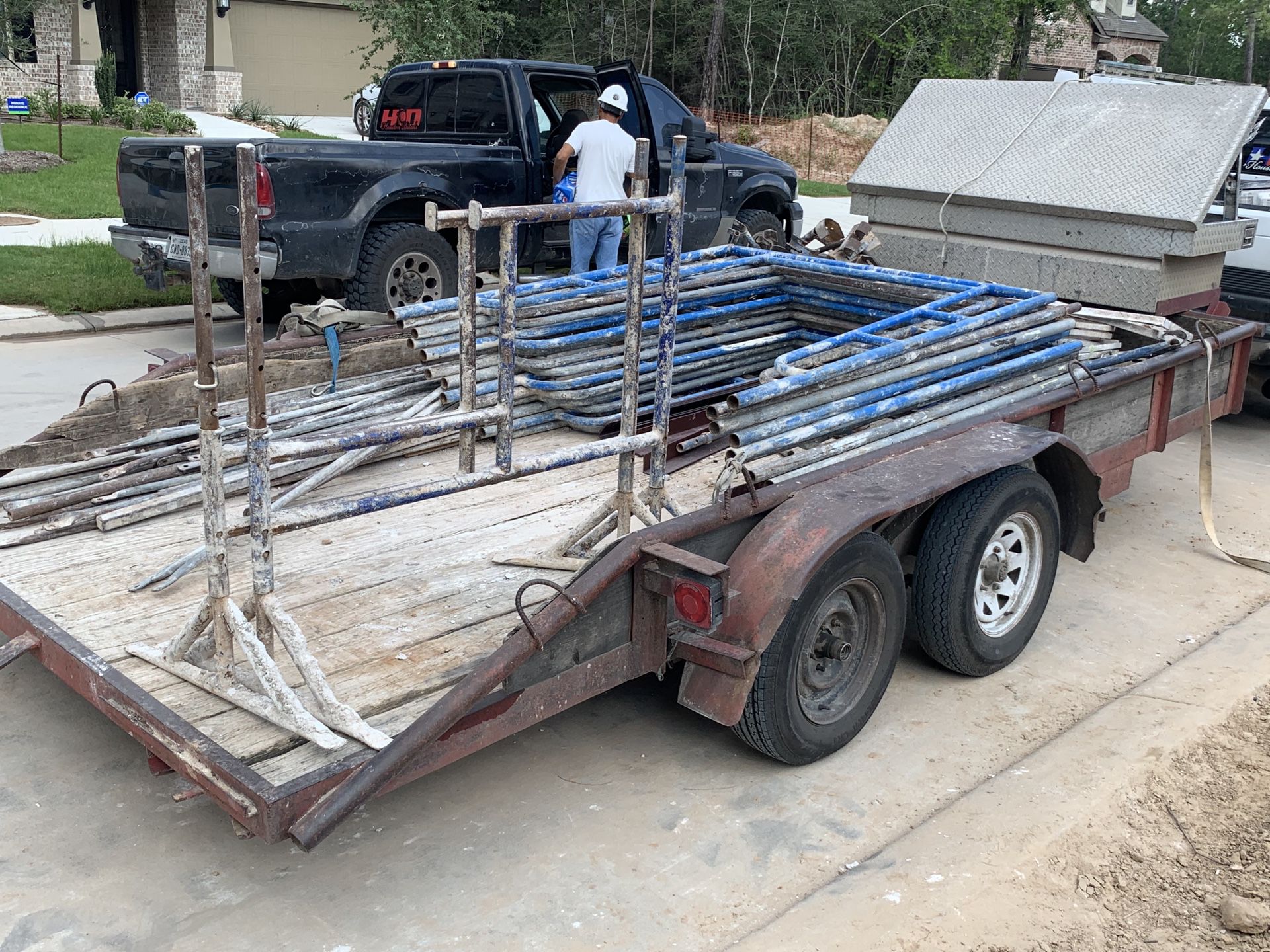 16 foot trailer with tool box
