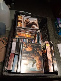 Dvds VHS signed CDs collection