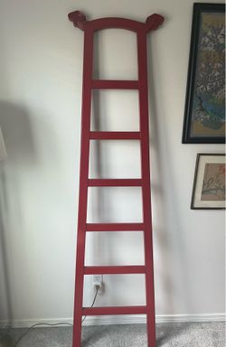 Red wood Asian ladder