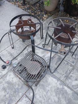 Set of 3 Outdoor Propane Burner Stove Stand
