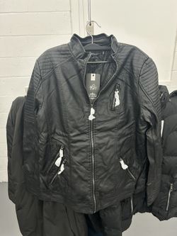 Woman’s Faux Leather Jacket