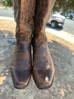 Brown Leather Western Cowboy Boots 9.5