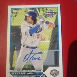 Alex Freeland Signed Card 