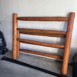 Queen Pine Wood Bedframe 