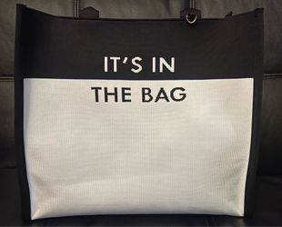 Kate Spade New York x Target Tote IT'S IN THE BAG color block White & BLack