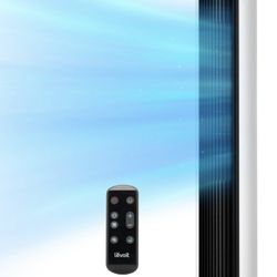 Tower Fan for Bedroom, Standing Fan with 28dB Quiet for Sleep, Remoter, 12H Timer, 25ft/s Velocity, 5 Speeds, 4 Modes, 90 Oscillation for Home, Office