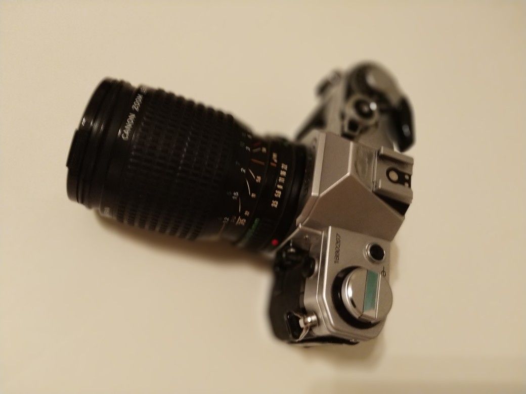 Canon AE-1 with 35-105mm lense