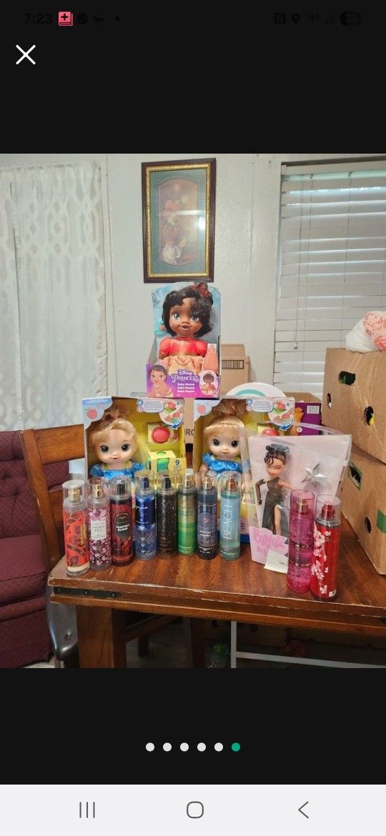 Any 2 Bath Body Body Spray And Any Doll Baby Moana Baby Alive Bratz Kylie Jeners For 20.00 I HAVE More Sprays Than What You See