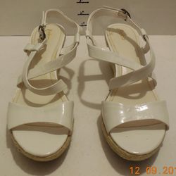 Reba White Heels Size 8.5M