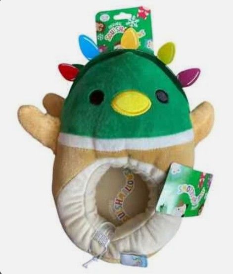 Christmas Duck Squishmallow Kids Slippers