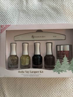 New 6 Piece Holiday Nail Kit 