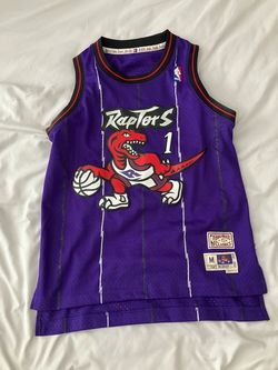 Tracy McGrady Toronto Raptors #1 Hardwood Classics Jersey –Youth Medium