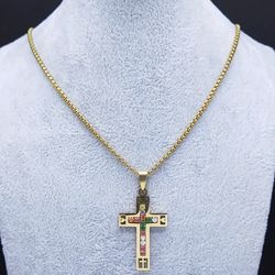 Cross Pendant And Chain 