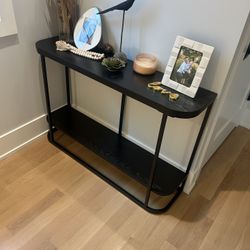 Black side table / entry table