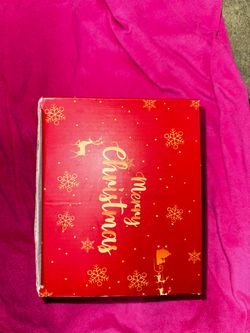 Merry Christmas Red Gift Box