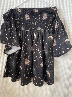 Sun and Moon Dress With Sleeves