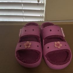 Fluffy Croc Sandles 