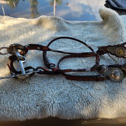 Horse Tack- Sterling Silver Visalia Head Piece