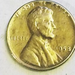 1958 DD LINCOLN WHEAT PENNY RARE 