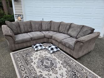 Gray Soft Sectional Delivery Available  🚚