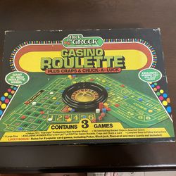 Vintage Nick the Greek Casino Roulette Craps Chuck-a-Luck Game 1978  Good CondItion.  Complete.  Great Gift!  Merry Christmas 🎁🎄!