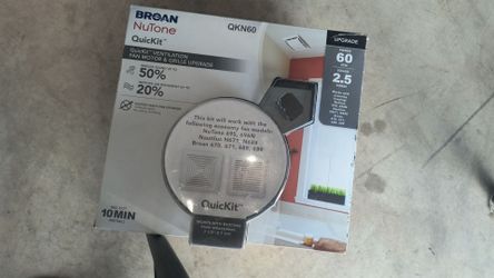 Broan NuTone QKN60 QuicKit Ventilation Fan Motor & Grille Upgrade