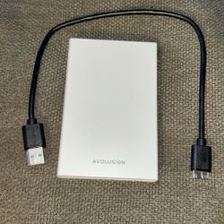 Avolusion HD250U3-WH 500GB USB 3.0 Portable External Gaming Hard Drive (for Xbox Series X|S