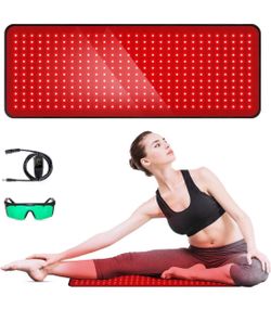 (New in Box) Red Light Therapy for Body, 31" * 11" Red Light Therapy Pad, Dual Chip Grade 360 LEDs 660nm & 850nm Infrared Light Therapy for Body Back